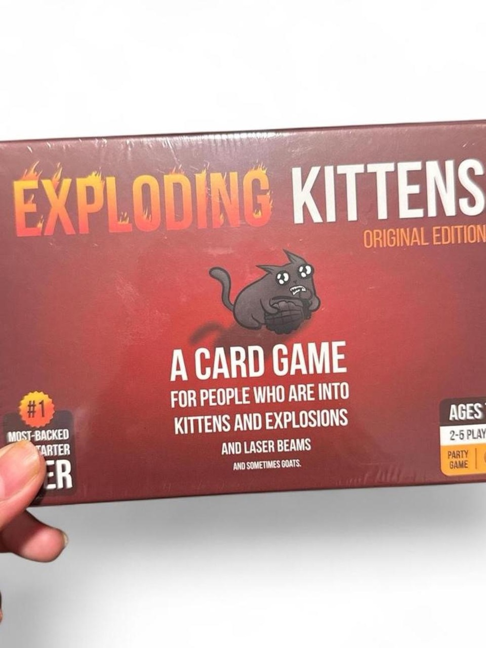 Exploding Kittens Original Edition Card Game - Red